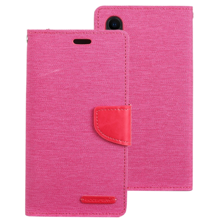 For iPhone XR GOOSPERY CANVAS DIARY Denim Texture Horizontal Flip Leather Case with Holder & Card Slots & Wallet