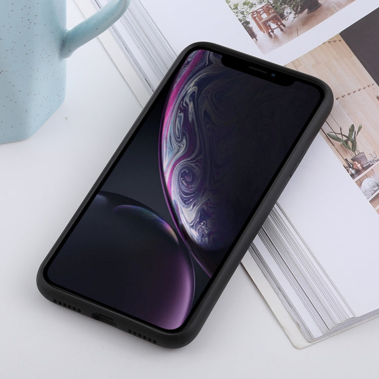 For iPhone XR Shockproof Solid Color Liquid Silicone Feel TPU Case