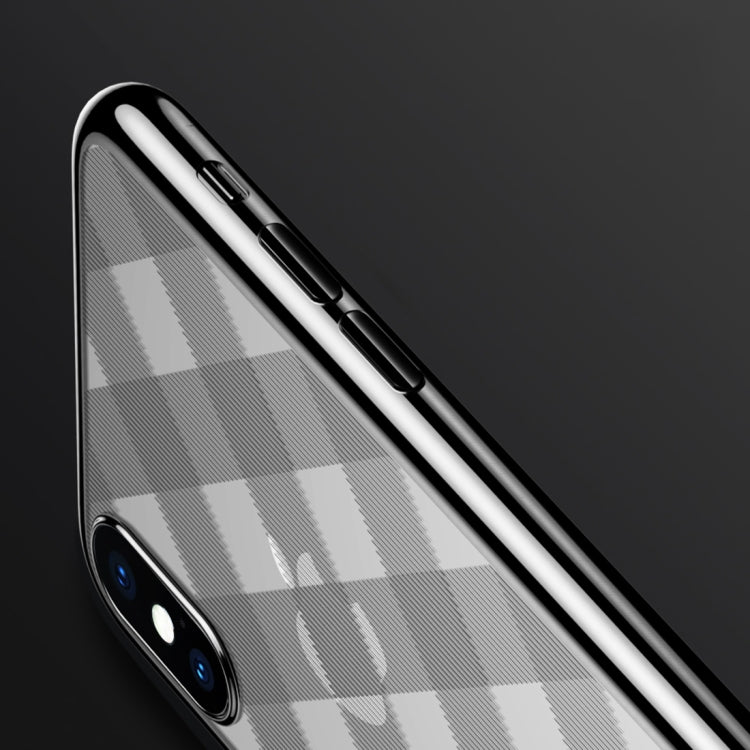 For iPhone XR SULADA Plating + Radium Carving TPU Soft Case