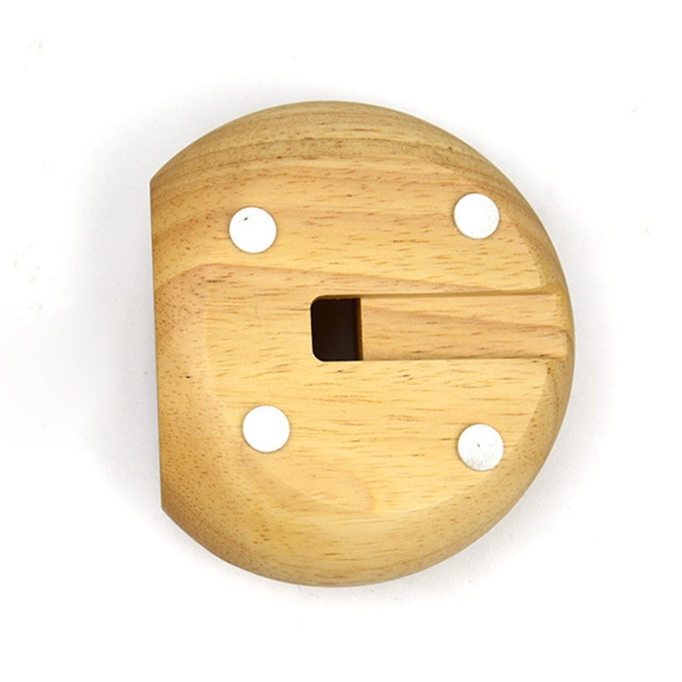 Mobile Phone Round Shape Loudspeaker Holder Sound Amplifier Bracket Bamboo Desktop Stand Support