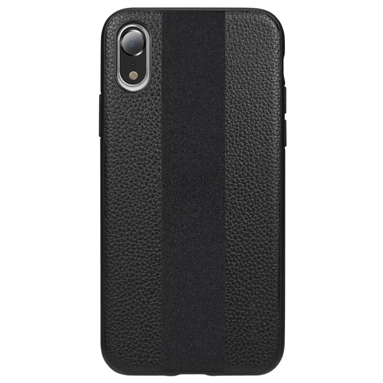 For iPhone XR SULADA Anti-slip TPU + Handmade Leather Case