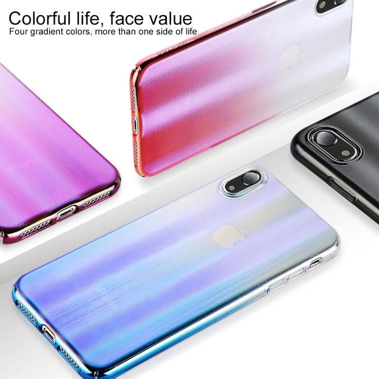For iPhone XR SULADA Shockproof Nano Color Electroplating Auroral Treatment + PC Case