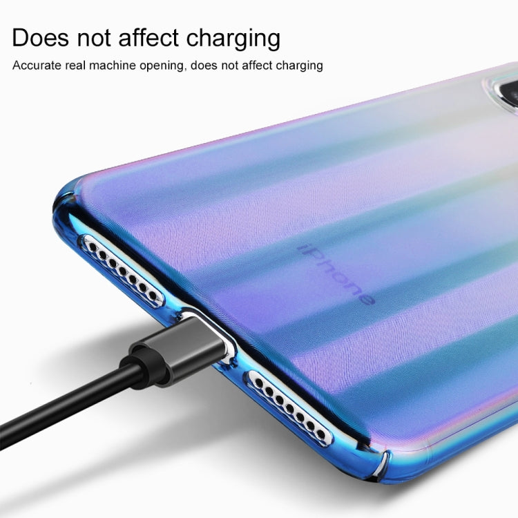 For iPhone XR SULADA Shockproof Nano Color Electroplating Auroral Treatment + PC Case