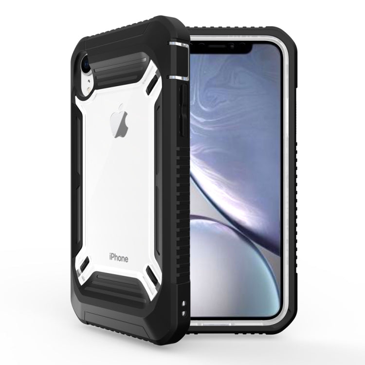For iPhone XR Solid Color Transparent Shockproof  PC+ TPU Case