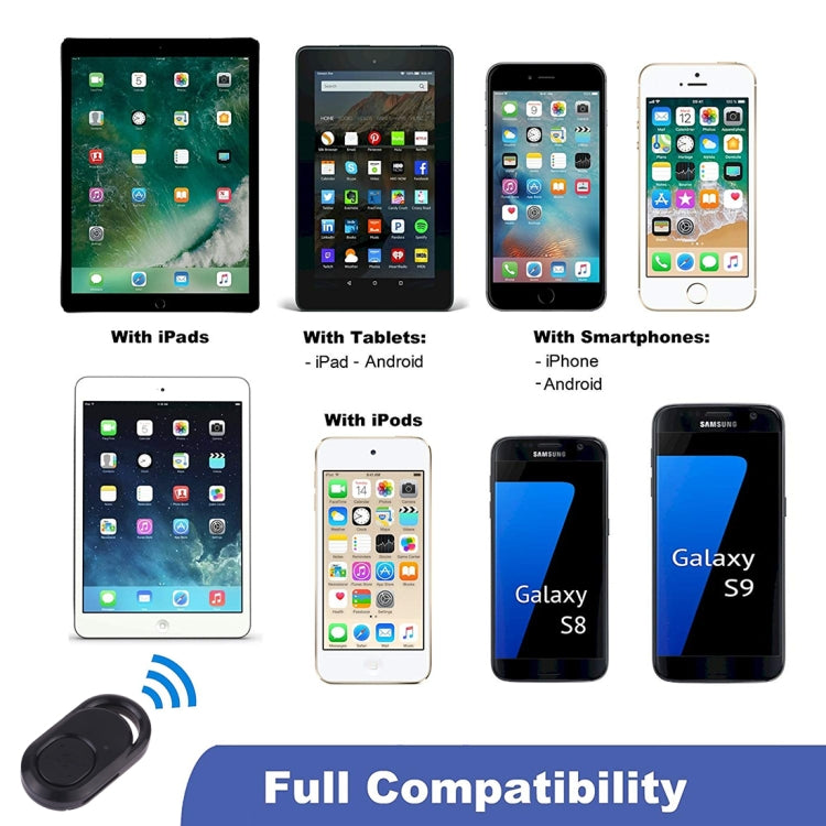 Universal Bluetooth 3.0 Remote Shutter Camera Control for IOS/Android(Black)