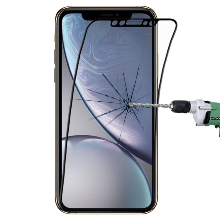 For iPhone 11 / XR 0.1mm 9H Full Screen Flexible Fiber Tempered Glass Film
