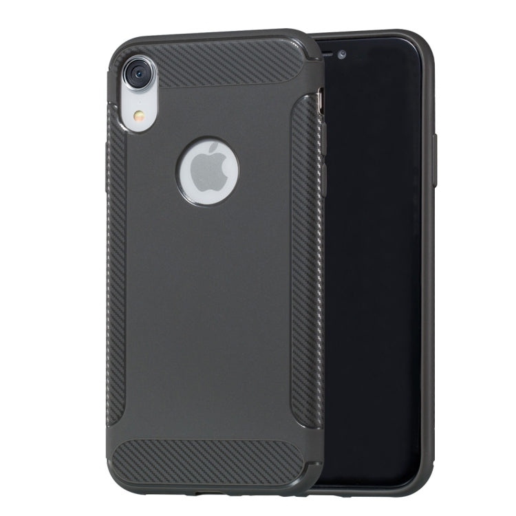 For iPhone XR Carbon Fiber Anti-slip TPU Protective Case