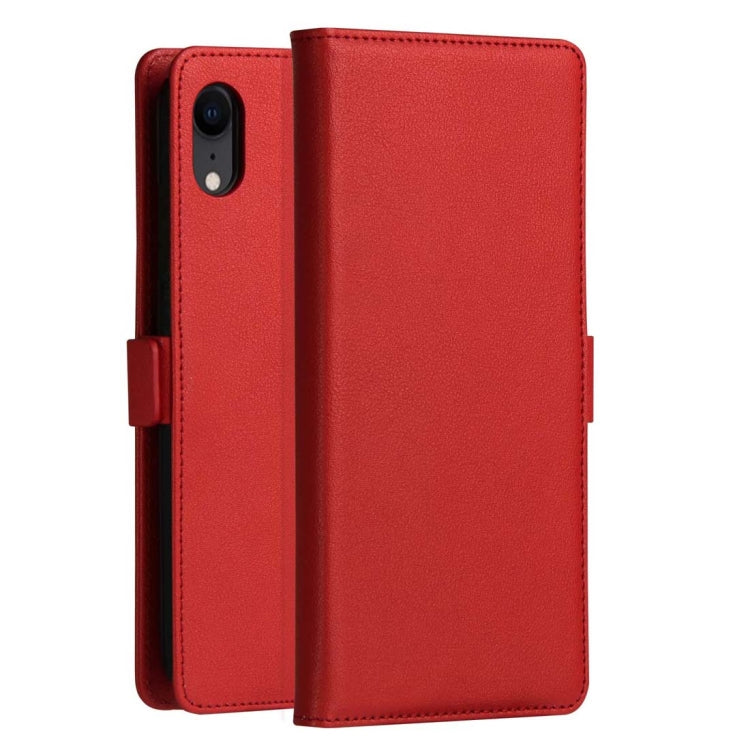 For iPhone XR DZGOGO MILO Series PC + PU Horizontal Flip Leather Case with Holder & Card Slot & Wallet