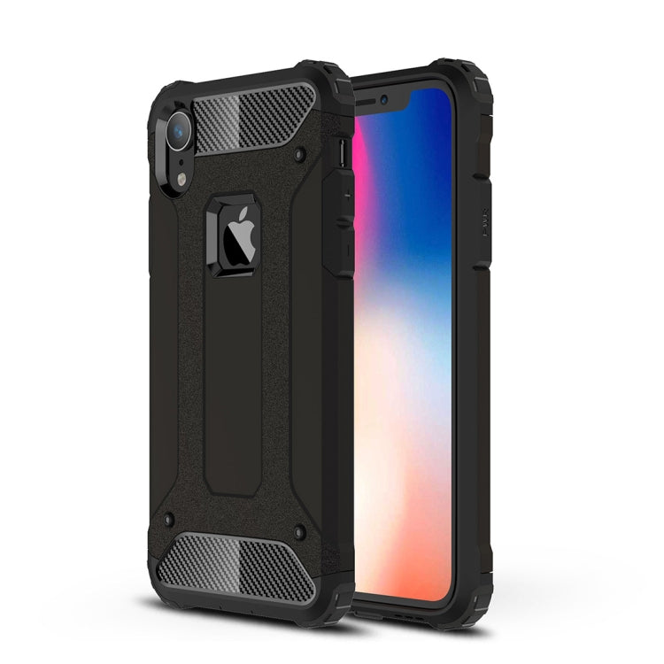 For iPhone XR TPU + PC Armor Combination Back Cover Case