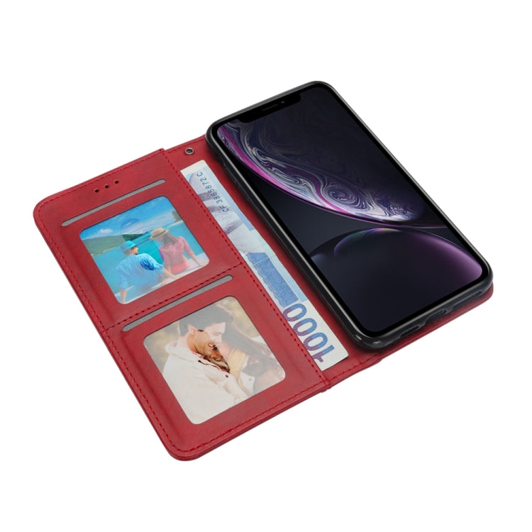 For iPhone XR Splicing Horizontal Flip PU Leather Case with Holder & Card Slots & Wallet & Photo Frame