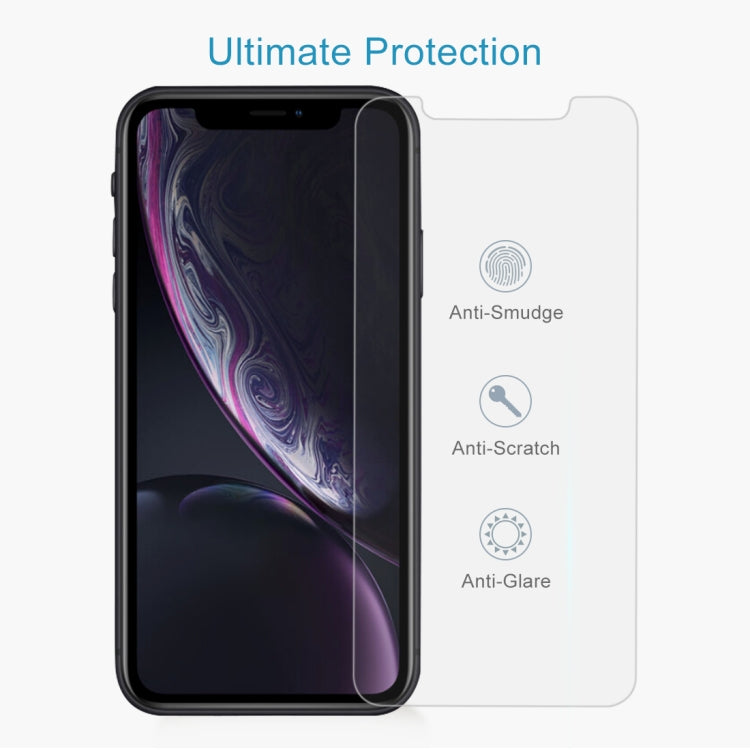 For iPhone 11 / XR 9H 2.5D Explosion-proof Diamond Tempered Glass Film