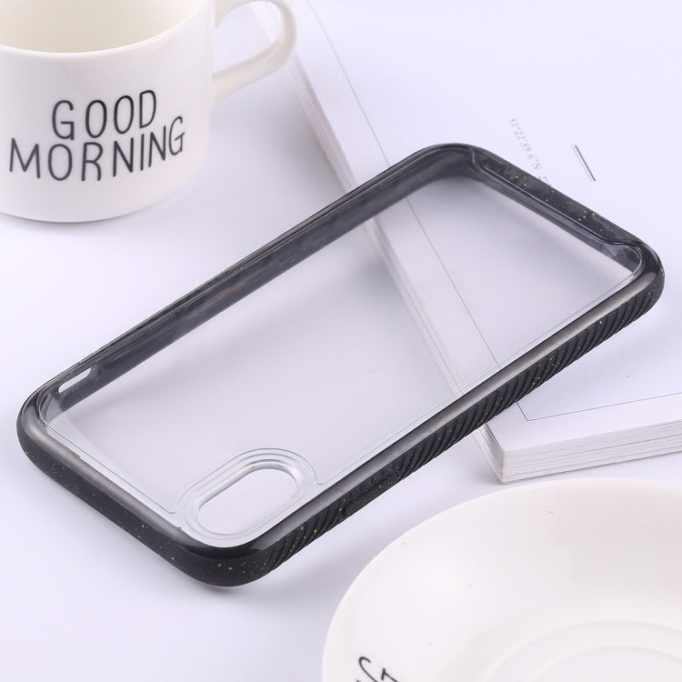 For iPhone XR Two-color Frame Acrylic PC Case