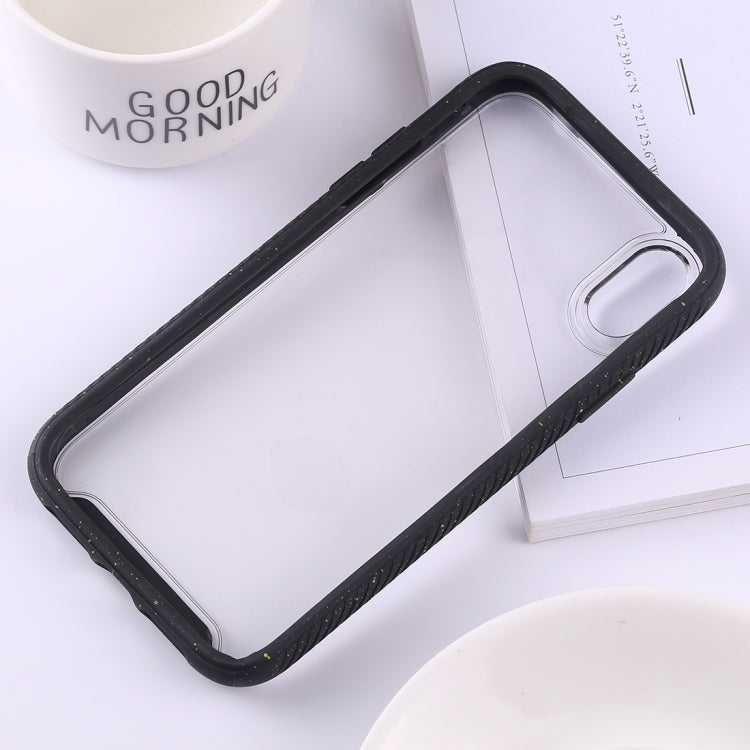 For iPhone XR Two-color Frame Acrylic PC Case