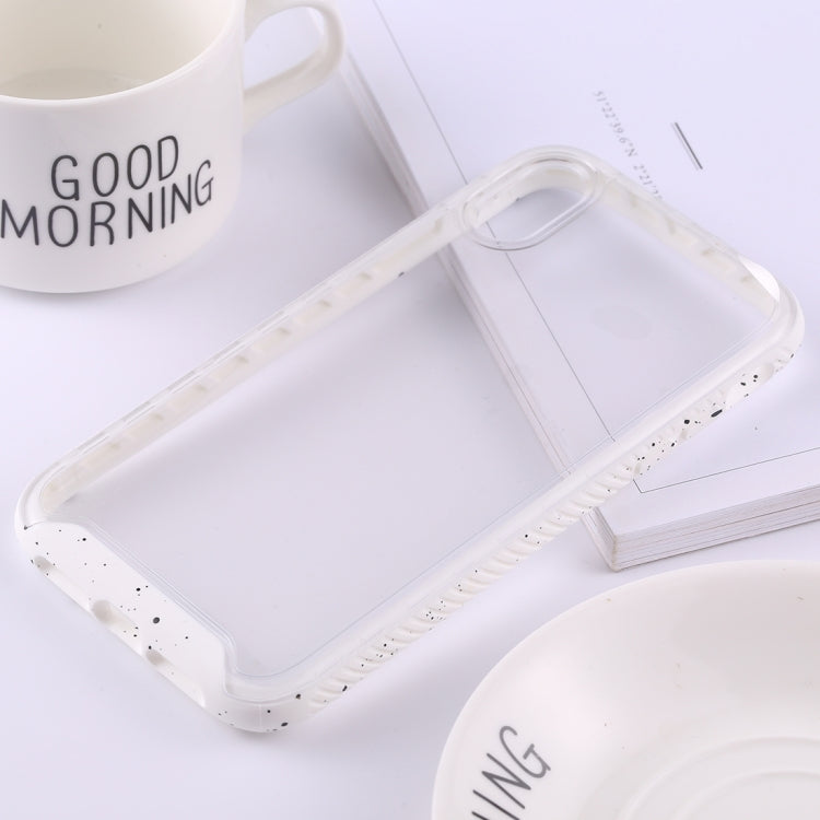 For iPhone XR Two-color Frame Acrylic PC Case