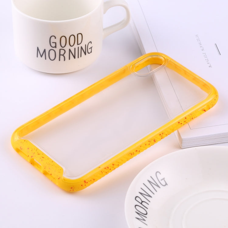 For iPhone XR Two-color Frame Acrylic PC Case
