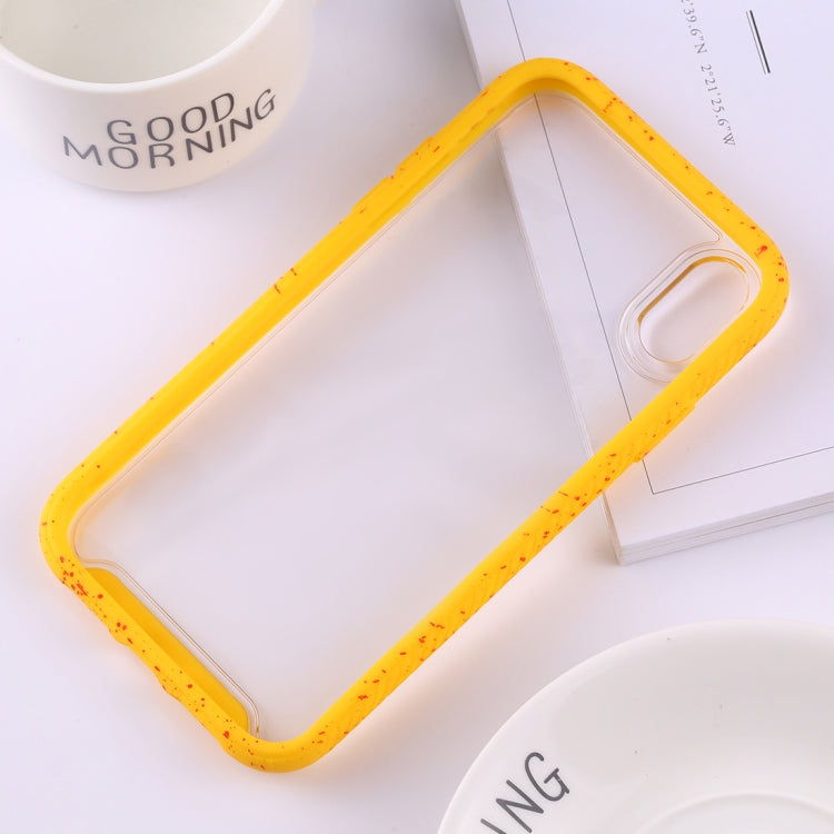 For iPhone XR Two-color Frame Acrylic PC Case