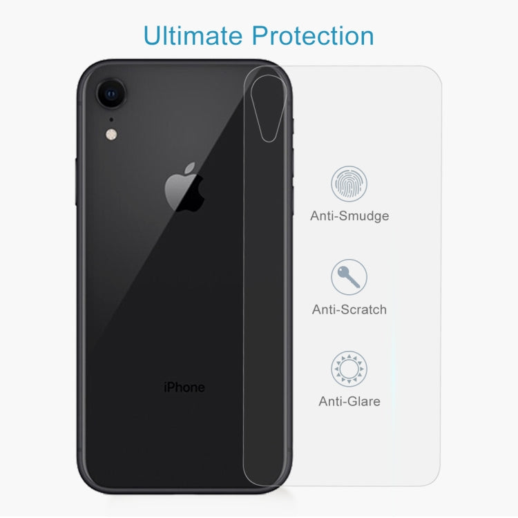 For iPhone XR 9H Tempered Glass Protector Back Screen Film