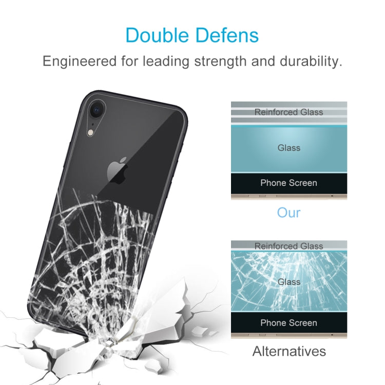For iPhone XR 9H Tempered Glass Protector Back Screen Film