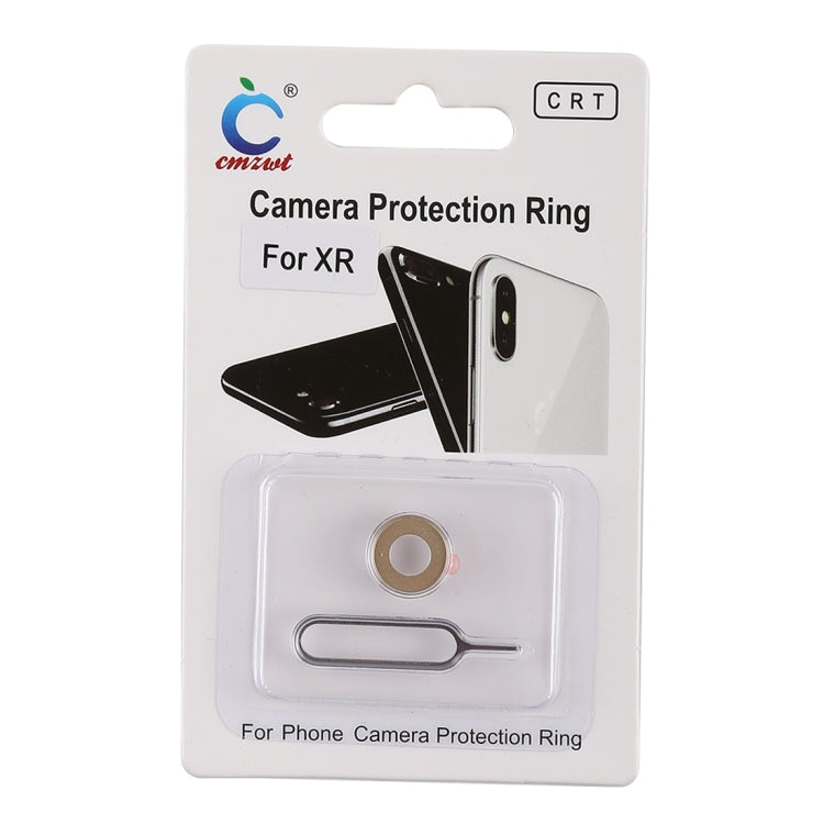 Rear Camera Lens Protection Ring Cover with Eject Pin for iPhone XR