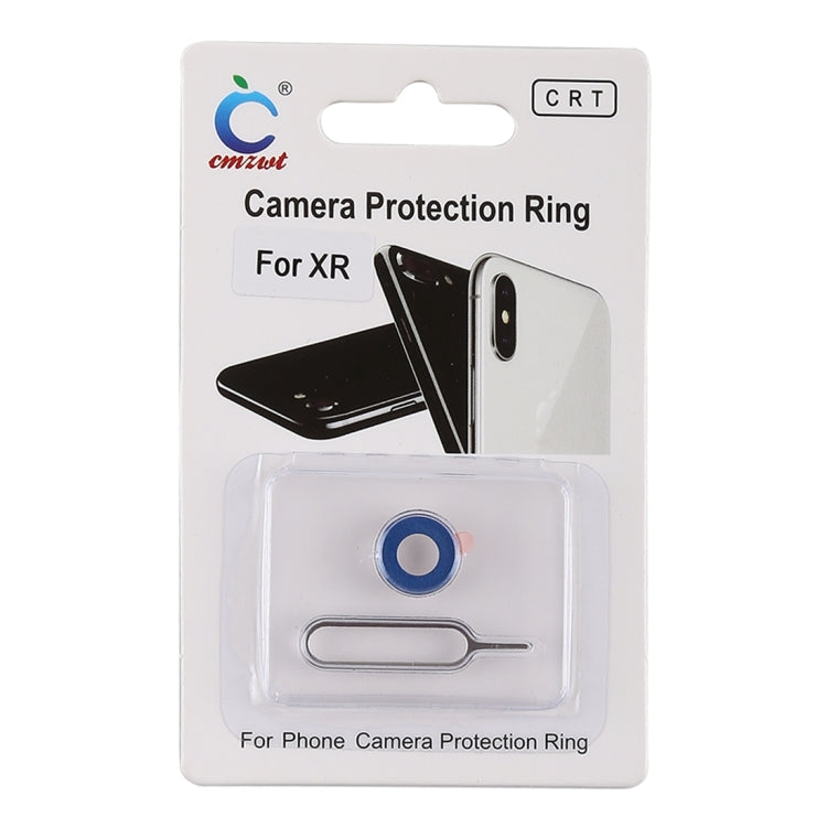 Rear Camera Lens Protection Ring Cover with Eject Pin for iPhone XR