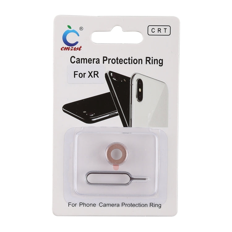 Rear Camera Lens Protection Ring Cover with Eject Pin for iPhone XR