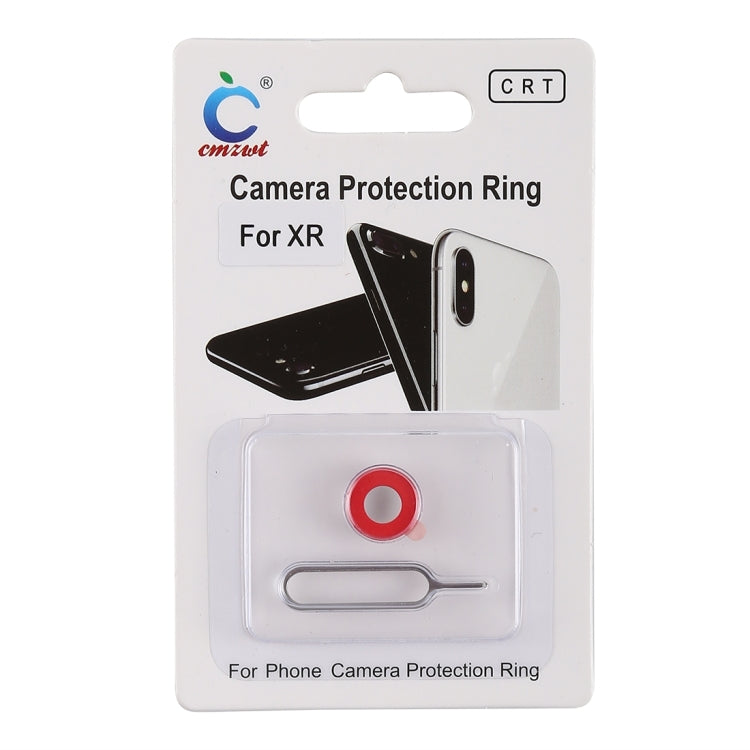 Rear Camera Lens Protection Ring Cover with Eject Pin for iPhone XR