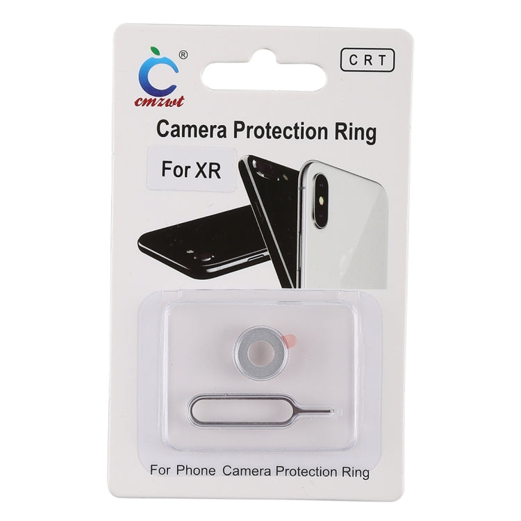 Rear Camera Lens Protection Ring Cover with Eject Pin for iPhone XR