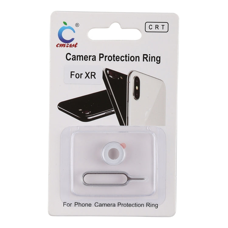 Rear Camera Lens Protection Ring Cover with Eject Pin for iPhone XR
