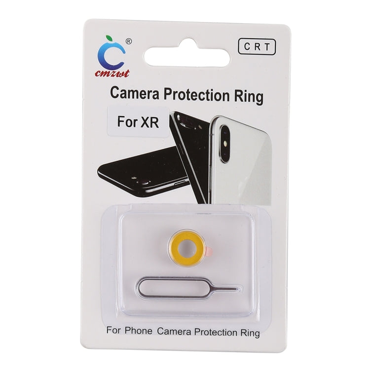 Rear Camera Lens Protection Ring Cover with Eject Pin for iPhone XR