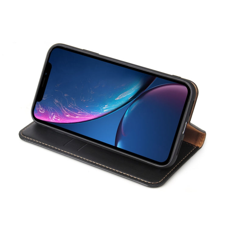 For iPhone XR Horizontal Flip PU Leather Case with Holder & Card Slots & Wallet