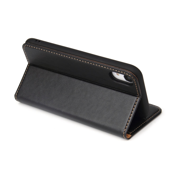 For iPhone XR Horizontal Flip PU Leather Case with Holder & Card Slots & Wallet