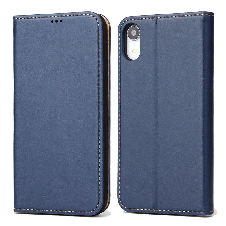 For iPhone XR Horizontal Flip PU Leather Case with Holder & Card Slots & Wallet