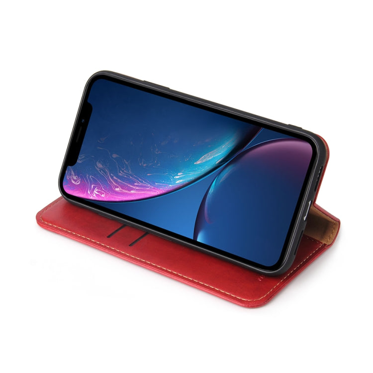 For iPhone XR Horizontal Flip PU Leather Case with Holder & Card Slots & Wallet