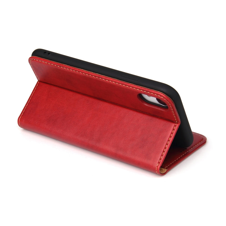 For iPhone XR Horizontal Flip PU Leather Case with Holder & Card Slots & Wallet