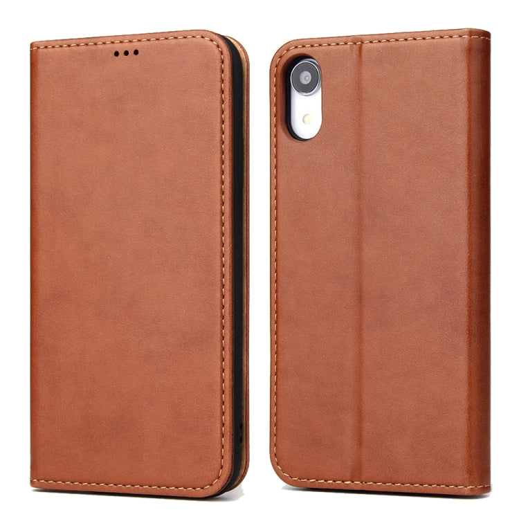 For iPhone XR Horizontal Flip PU Leather Case with Holder & Card Slots & Wallet