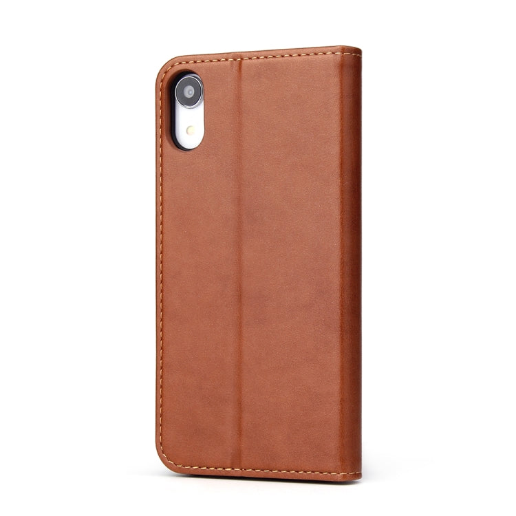 For iPhone XR Horizontal Flip PU Leather Case with Holder & Card Slots & Wallet