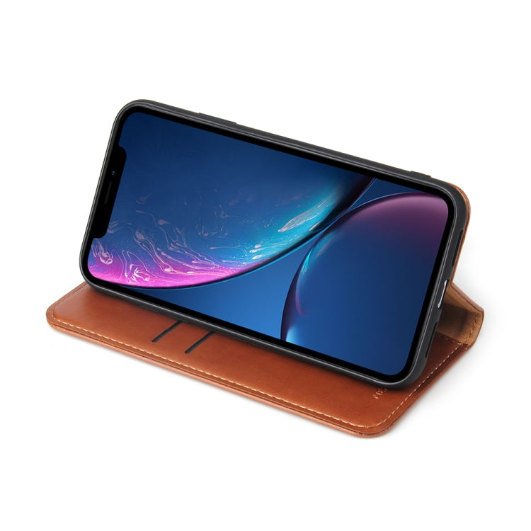 For iPhone XR Horizontal Flip PU Leather Case with Holder & Card Slots & Wallet