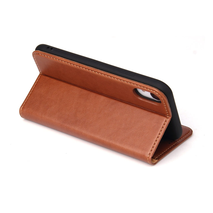 For iPhone XR Horizontal Flip PU Leather Case with Holder & Card Slots & Wallet