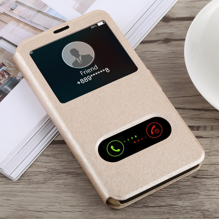 For iPhone XR Silk Texture Horizontal Flip Leather Case,with Holder & Call Display ID