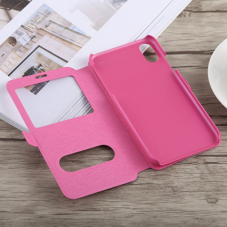 For iPhone XR Silk Texture Horizontal Flip Leather Case,with Holder & Call Display ID