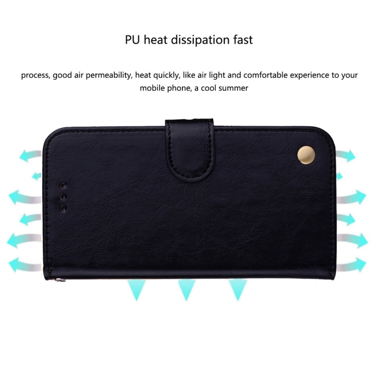 For iPhone XR Business Style Oil Wax Texture Horizontal Flip Leather Case with Holder & Card Slots & Wallet