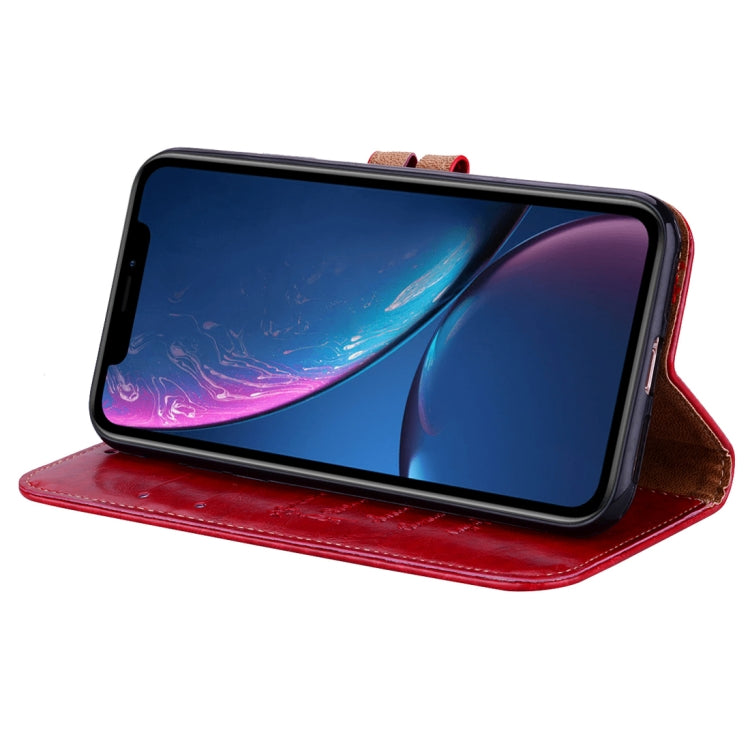 For iPhone XR Business Style Oil Wax Texture Horizontal Flip Leather Case with Holder & Card Slots & Wallet