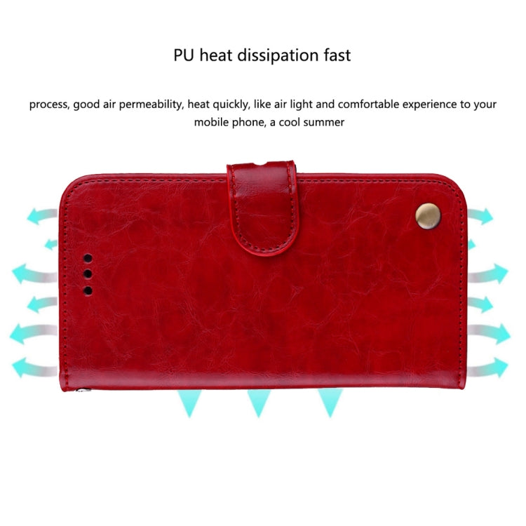 For iPhone XR Business Style Oil Wax Texture Horizontal Flip Leather Case with Holder & Card Slots & Wallet