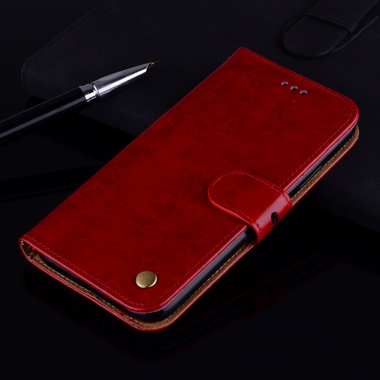For iPhone XR Business Style Oil Wax Texture Horizontal Flip Leather Case with Holder & Card Slots & Wallet