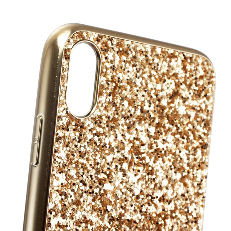 For iPhone XR Glitter Powder TPU Case