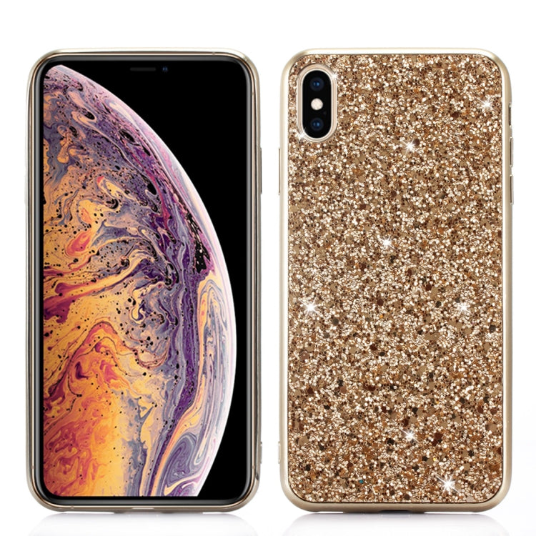 For iPhone XR Glitter Powder TPU Case