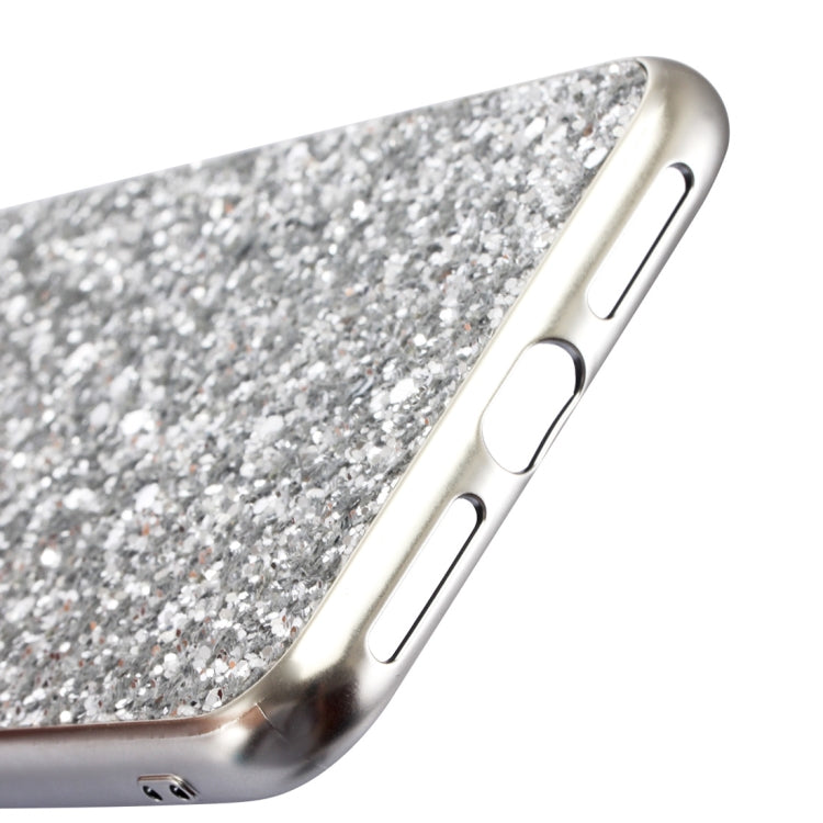 For iPhone XR Glitter Powder TPU Case
