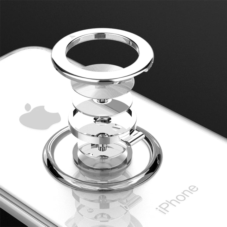 For iPhone XR Ultra-thin TPU Protective Case with Metal Ring Holder