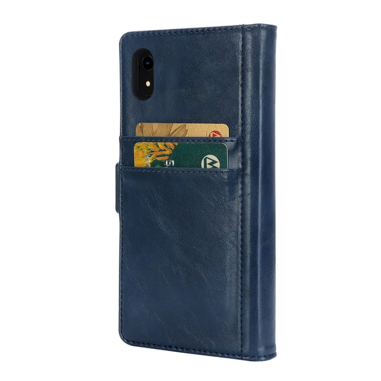 For iPhone XR Horizontal Flip Leather Case with Card Slots & Arc Holder & Wallet & Photo Frame