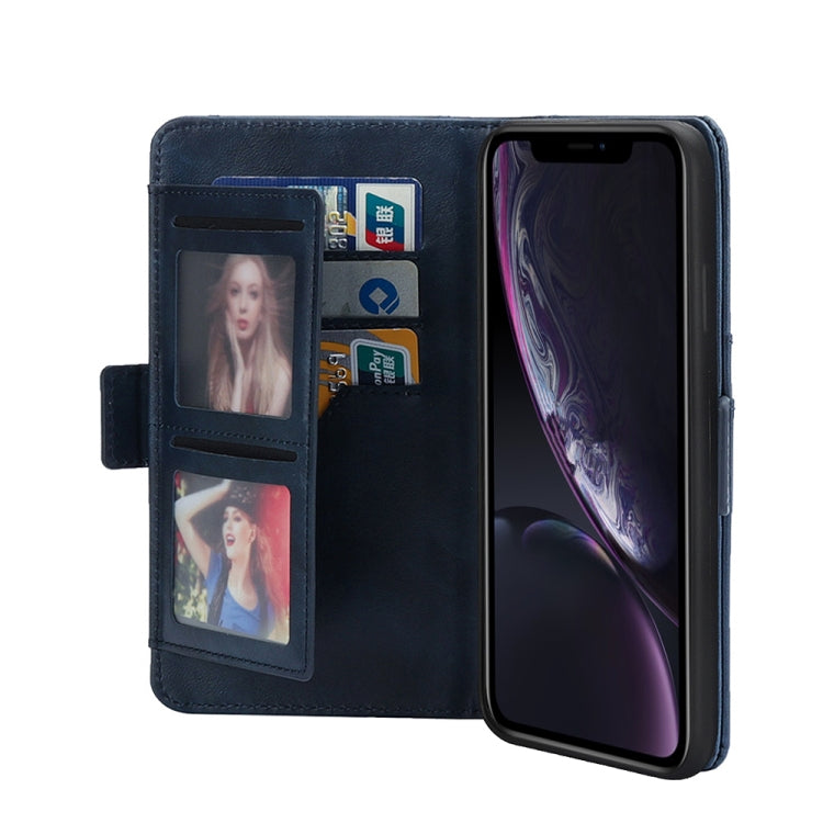 For iPhone XR Horizontal Flip Leather Case with Card Slots & Arc Holder & Wallet & Photo Frame